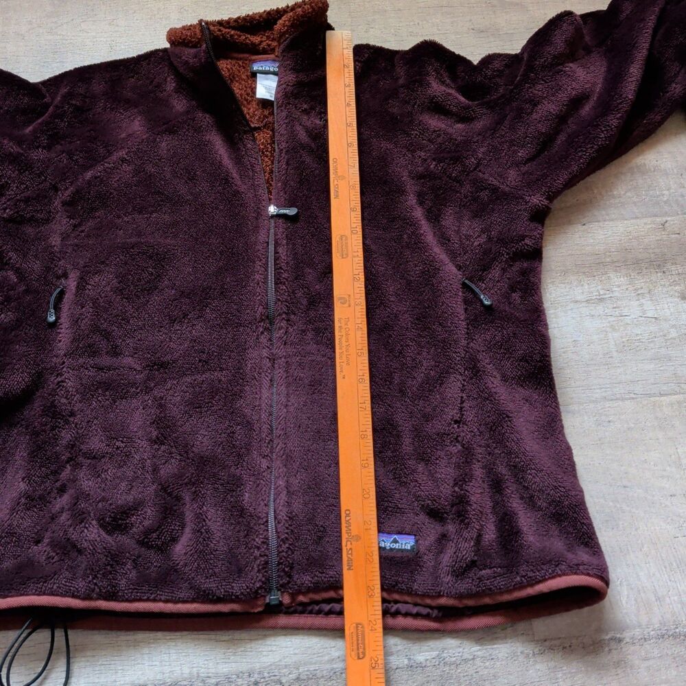 Patagonia Re-Tool Full Zip Fleece Jacket Burgundy Plum Women's Size M Medium - Picture 3 of 9